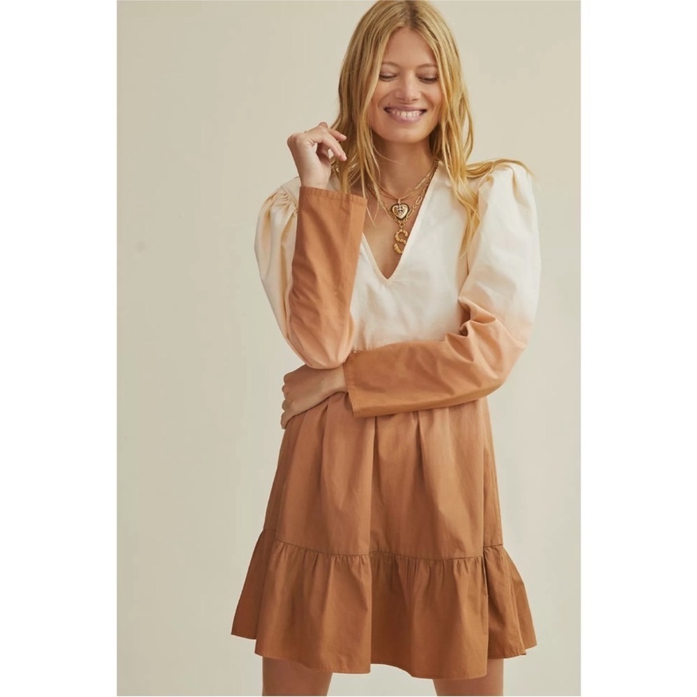 Stella Pardo Paris X Anthropologie Dip Dye Mini Dress